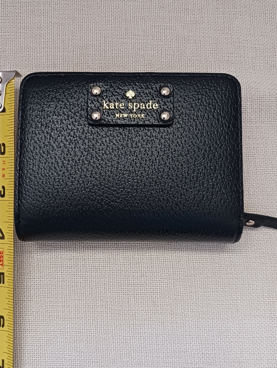 NWOT Kate Spade Wellesley Cara Wallet Zip Small Stacy Coin Purse Black - Picture 8 of 8